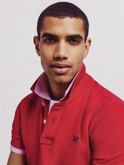 Crew Clothing Red Chrome Plain 100% Cotton Classic Polo Shirt - Image 5 of 5