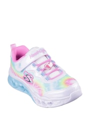 Skechers White Flutter Heart Lights Groovy Swirl Shoes - Image 2 of 3