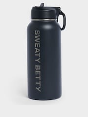 Sweaty Betty Black Keep It Chill Straw Water 950ml Bottle - Image 1 of 3