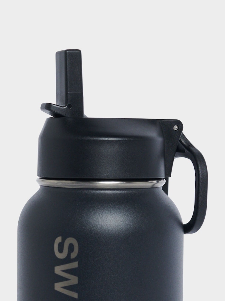 Sweaty Betty Black Keep It Chill Straw Water 950ml Bottle - Image 3 of 3