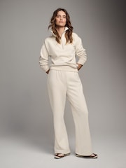 The Set Taupe Brown/Cream 2 Pack Wide Leg Joggers - Image 1 of 8