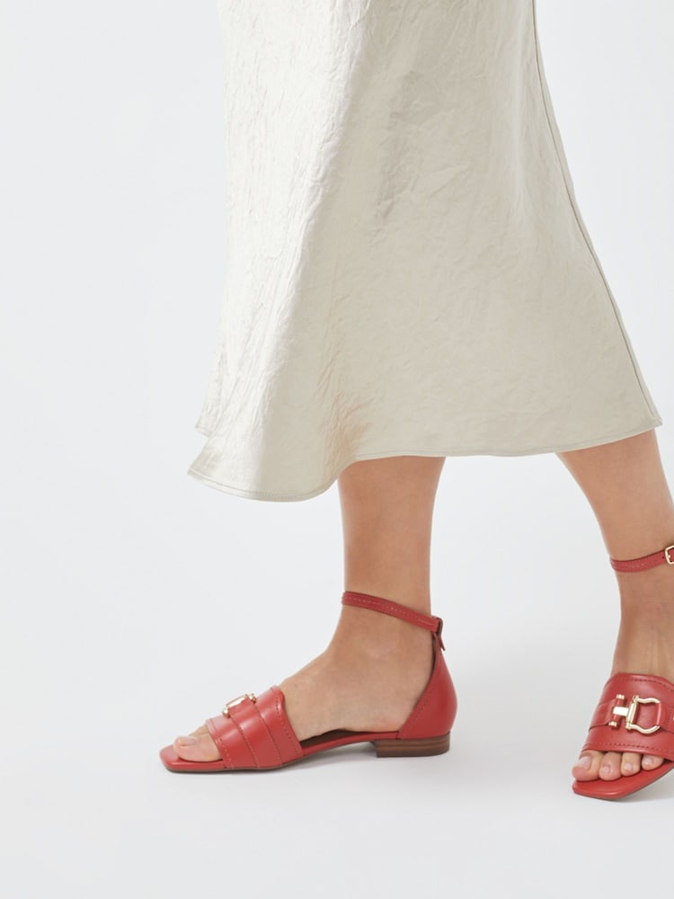 Radley London Red Linden Crescent Stirrup Strap Sandals - Image 1 of 4