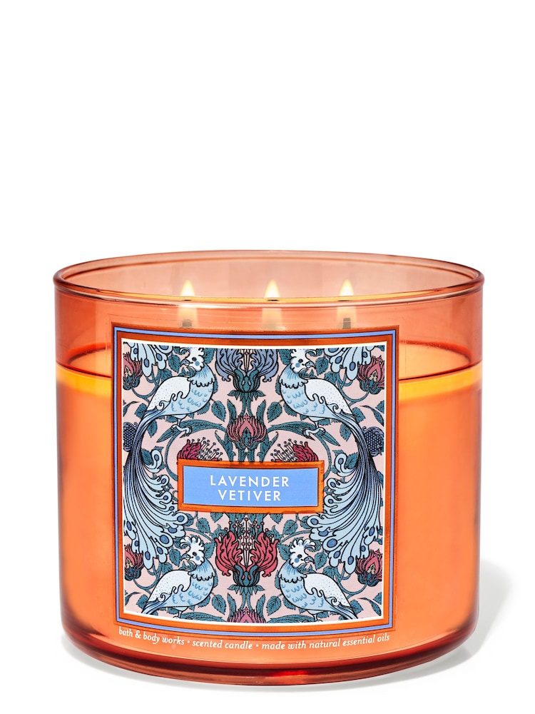 Bath & Body Works Lavender Vetiver 3-Wick Candle 14.5 oz / 411 g - Image 1 of 1