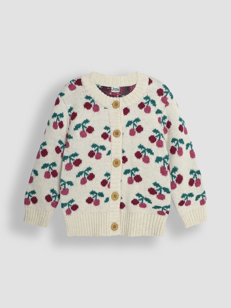 JoJo Maman Bébé Cherry Cardigan - Slika 1 iz 3 JoJo Maman Bébé Cherry Cardigan - Slika 1 iz 3