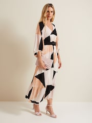 Phase Eight Pink Suede Twist Ankle Strap Heeled Shoes - Image 5 of 7