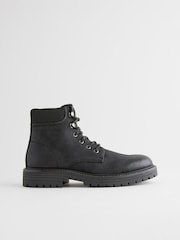 Black Lace Up Boots - Image 1 of 7