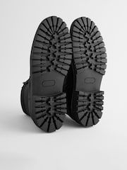 Black Lace Up Boots - Image 4 of 7
