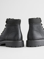 Black Lace Up Boots - Image 7 of 7