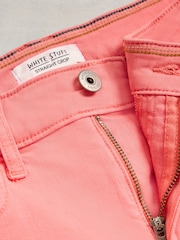 White Stuff Pink Blake Straight Crop Jeans - Image 7 of 7