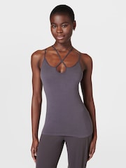 Sweaty Betty Urban Grey Mindful Seamless Strappy Bra Tank - Image 1 of 1
