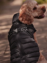 Black Harness Dog Coat - Image 2 of 9
