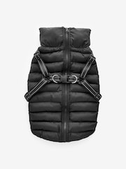Black Harness Dog Coat - Image 6 of 9