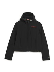 Superdry Black Hooded Soft Shell Trekker Jacket - Image 4 of 6