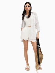 All Saints White Carina Emb Kimono - Image 1 of 7