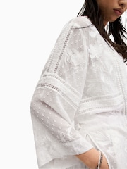 All Saints White Carina Emb Kimono - Image 4 of 7