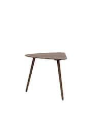 Gallery Home Dark Wood Temara Smoked Oak Style 3 Seater Dining Table - Image 5 of 6