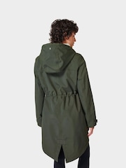 Sweaty Betty Dark Forest Green Stride Waterproof Parka - Image 4 of 9