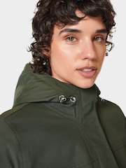 Sweaty Betty Dark Forest Green Stride Waterproof Parka - Image 6 of 9
