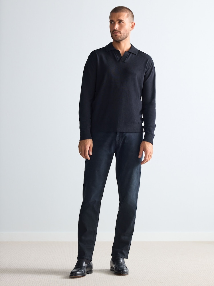 Ink Blue Slim Fit Motion Flex Ultra Soft Jeans - Image 4 of 11
