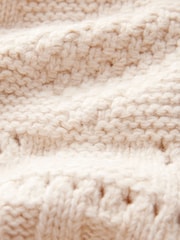 Bela Ecru - Pletena pletena jopa Soft Touch Fringe - Slika 8 iz 8