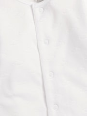 Mamas & Papas Cloud Velour Sleepsuit With Hat - Image 3 of 3