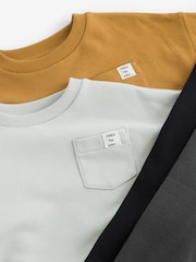 Grey/Ochre Yellow 2 Pack Long Sleeve T-Shirt & Leggings Set (3mths-7yrs) - Image 13 of 13