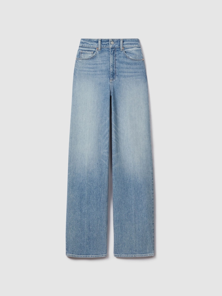 Paige Wide Leg Distressed Jeans - Image 2 of 6 Paige Wide Leg Distressed Jeans - Image 2 of 6