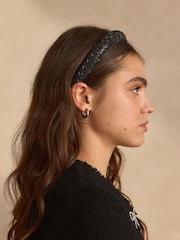 Black Sparkle Headband - Image 2 of 7