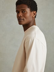 Off White - Reiss Cube Langärmeliges Shirt aus Baumwolle mit Rundhalsausschnitt - Bild 4 von 6