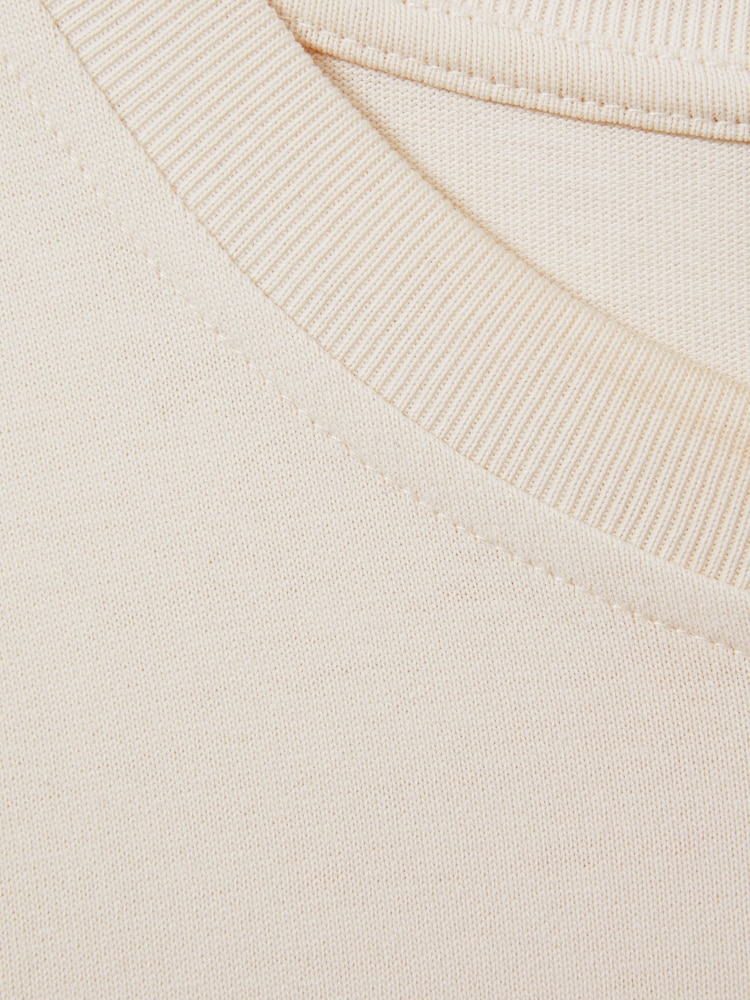Off White - Reiss Cube Langärmeliges Shirt aus Baumwolle mit Rundhalsausschnitt - Bild 6 von 6