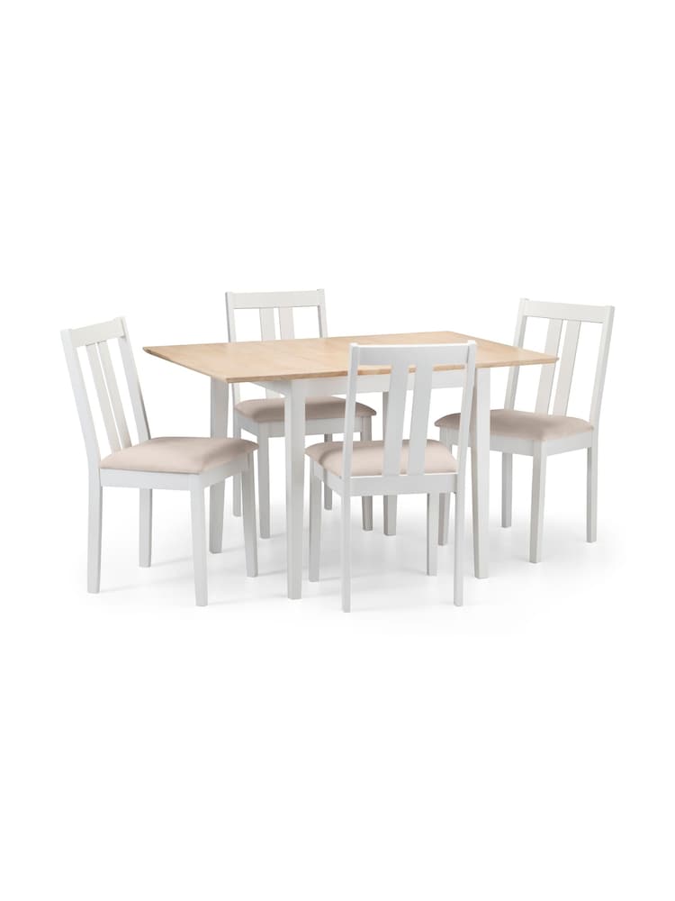 Julian Bowen Ivory Natural Rufford Two-Tone Dining Table - Image 5 of 5