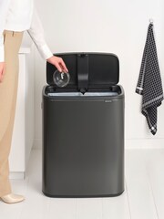 Brabantia Confident Grey Bo Touch Bin 2x30L - Image 6 of 6