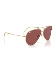 Ray-Ban Gold Tone Reverse Rbr0101S Pilot Sunglasses - Bild 3 von 8