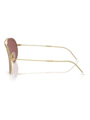 Ray-Ban Gold Tone Reverse Rbr0101S Pilot Sunglasses - Bild 8 von 8