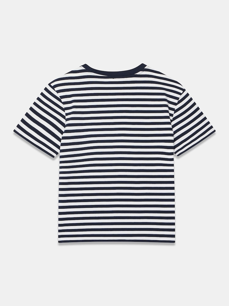 Mint Velvet White Stripe Paris Graphic T-Shirt - Image 8 of 8 Mint Velvet White Stripe Paris Graphic T-Shirt - Image 8 of 8