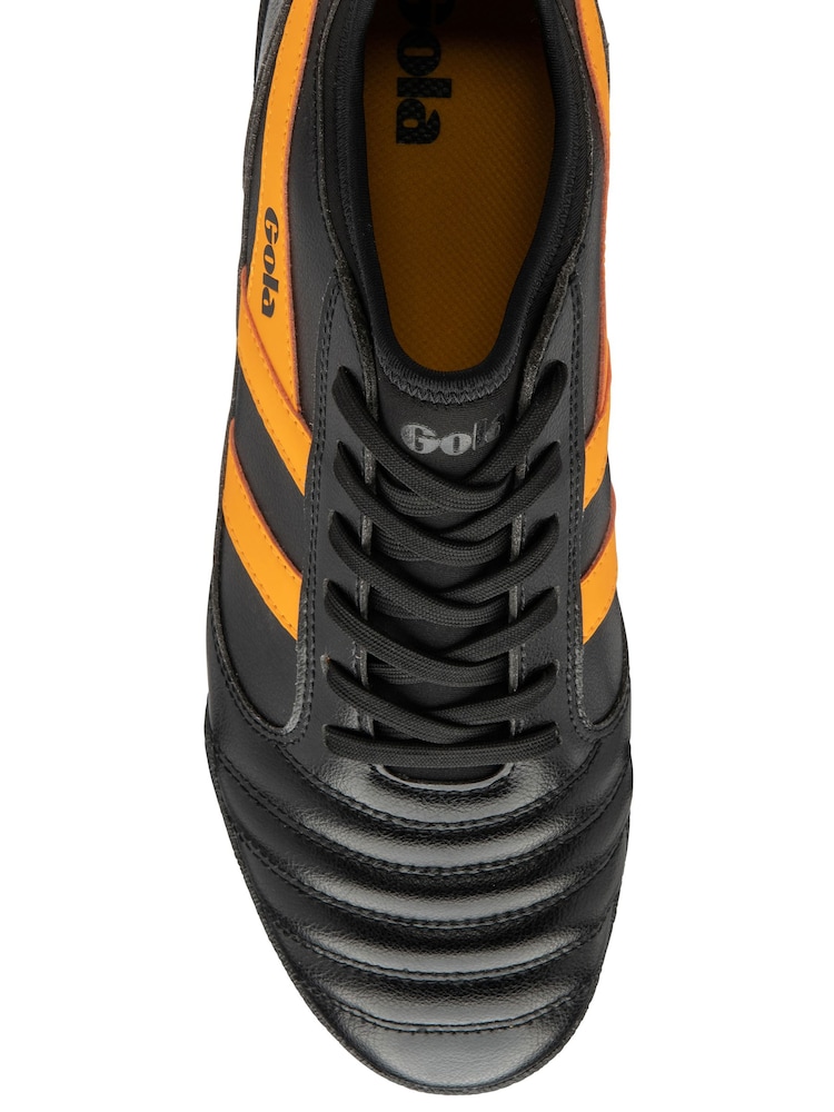 Gola Black Mens Ceptor Turf Microfibre Lace-Up Football Boots - Image 5 of 5