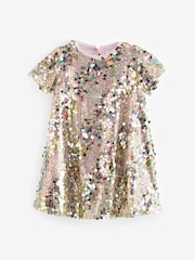 Multi Sequin Angel Sleeve Party Dress (3-14yrs) - Image 5 of 8