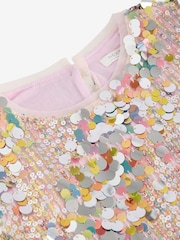 Multi Sequin Angel Sleeve Party Dress (3-14yrs) - Image 8 of 8
