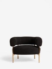 Soft Cosy Boucle Black Aleia Accent Chair - Image 3 of 10