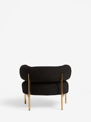 Soft Cosy Boucle Black Aleia Accent Chair - Image 8 of 10
