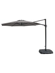 Kettler Grey Taupe 3M Free Arm Garden Parasol Canopy With Base - Image 2 of 3