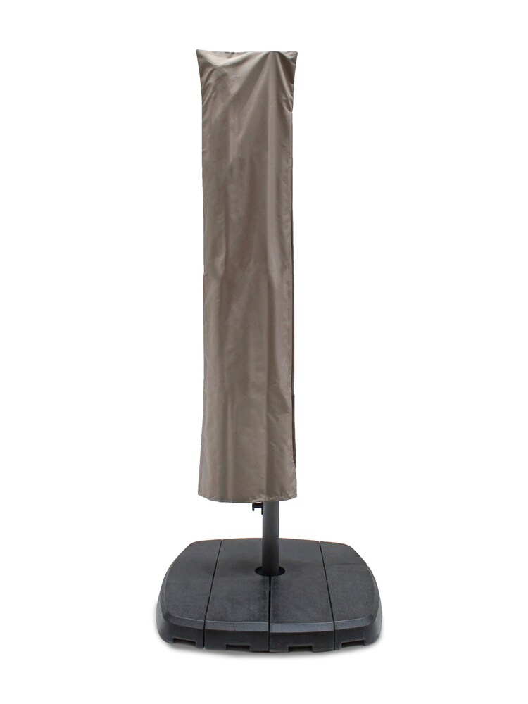 Kettler Grey Taupe 3M Free Arm Garden Parasol Canopy With Base - Image 3 of 3
