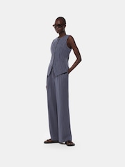 Whistles Blue Lottie Pinstripe Trousers - Image 1 of 6