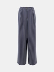 Whistles Blue Lottie Pinstripe Trousers - Image 6 of 6