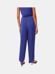 Whistles Blue Clara Wide Leg Trousers - Image 3 of 6