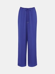 Whistles Blue Clara Wide Leg Trousers - Image 6 of 6