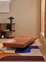 MADE.COM Nutmeg Orange Corduroy Haru Single 1 Seater Sofa Bed - Image 3 of 6