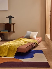 MADE.COM Nutmeg Orange Corduroy Haru Single 1 Seater Sofa Bed - Image 4 of 6