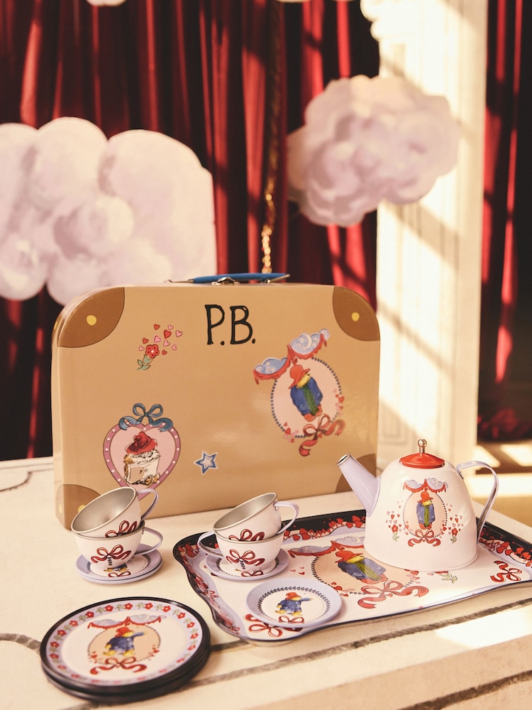 Cath Kidston Blue/Brown Paddington Childrens Play Tea Set - Image 2 of 6
