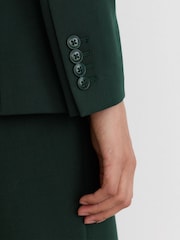 Verde oscuro - Americana de traje de corte sartorial de botonadura sencilla Gabi de Reiss - Imagen 7 de 9